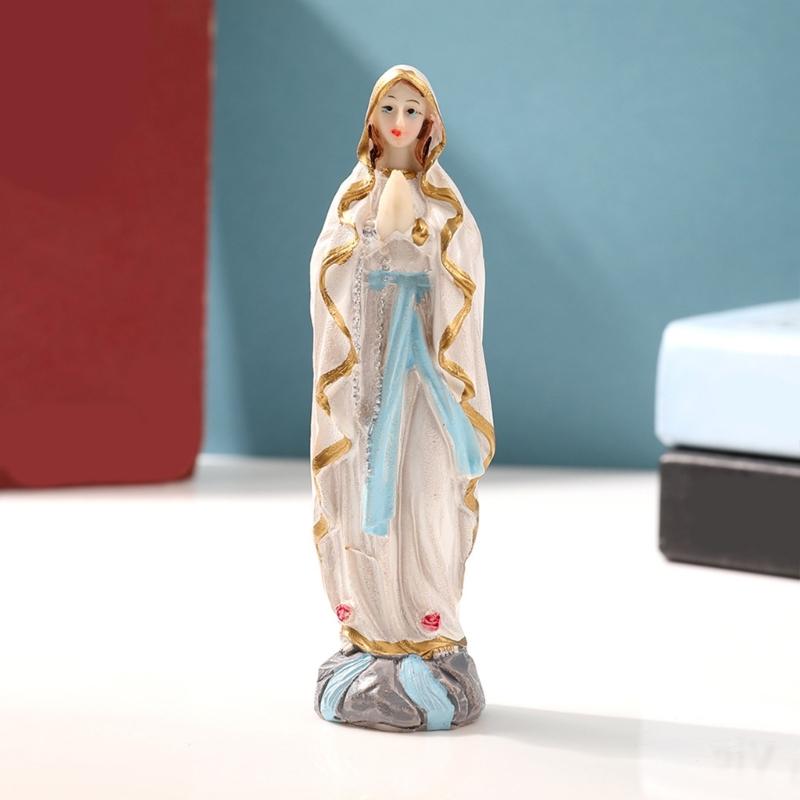 Jesuses Christs Handcrafted Sculpture 13.5cm Tall Holiday Tabletop Decoration