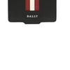 Bally Minimalist Striped Foldable Leather Card Wallet Men wallet Black 6227969