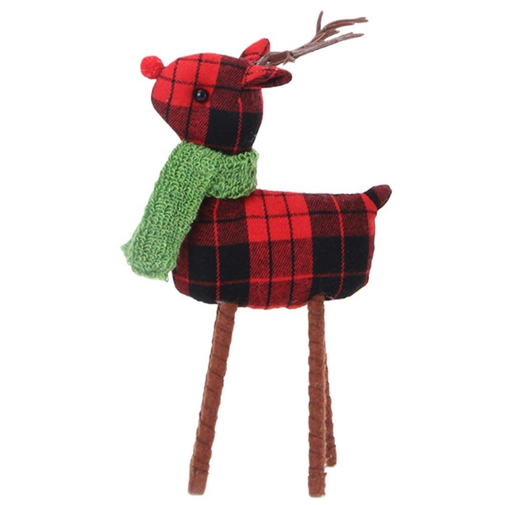Kawaii Standing Christmas Elk Decor Mini Retro Elk Decoration Christmas Elk Figurine  Children