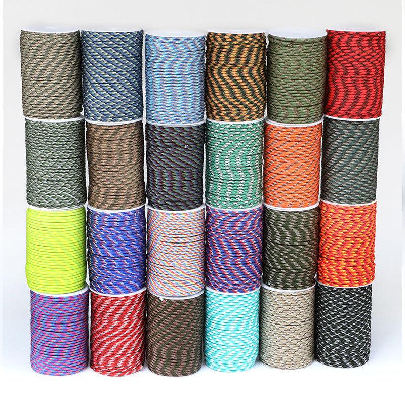Yitu 100m Outdoor Seven-Core 4mm Paracord for Bracelets and Survival Gear