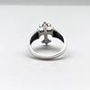 European and American Retro Trend Texture Cross-shaped Material Retro Simple Fashion Ring