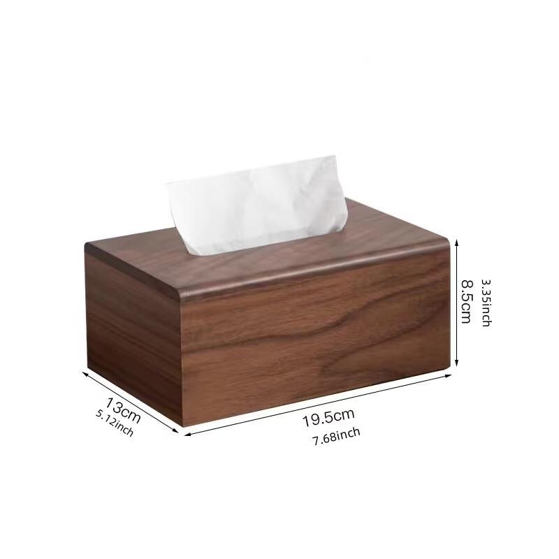 Walnut Wood Tissue Box