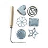 Aluminum Alloy Frying Mold Deep-Fried Dough Cake Mould Shrimp Cake Turnip Strip Spoon Snack Frying Mold Kitchen Baking Tools
