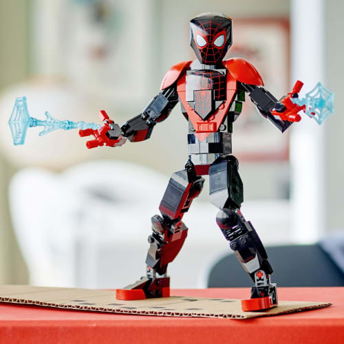 LEGO Super Heroes Marvel Miles Morales Figure 76225 Toy Block Present Superhero American Comics Sentai Hero Boys Ages 8+