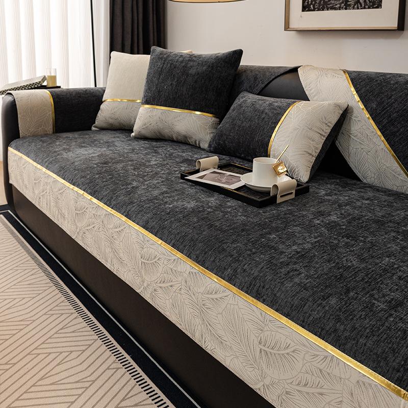 Chenier Sofa Cushion Universal In All Seasons  New Leather Sofa Cover Non-Slip Sofa Cover Cloth Towel Seat Cushion