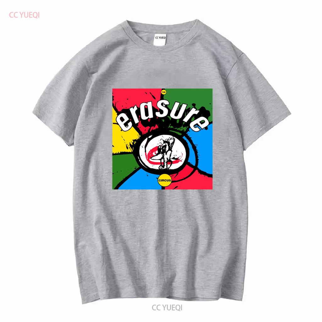 Erasure der Zirkus Aktives T-Shirt Logo Lustig Größe S bis 5XL Vintage gewaschen Lässig Unisex Gestreckt Weich Grafikdesigner Kleidung