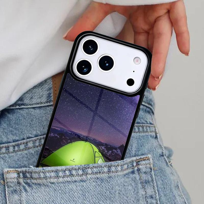 Camping Nature Mountain Phone Case for iPhone 16e 15 14 13 12 17 Pro Max Plus Air 17pro Cover Coque