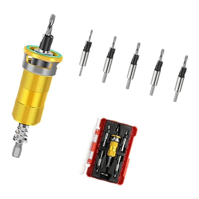 Countersink Drill Bit Set Woodworking Countersink Drill Bits Adjustable Bit Depth Stop Drill Bits Countersink Screw Open