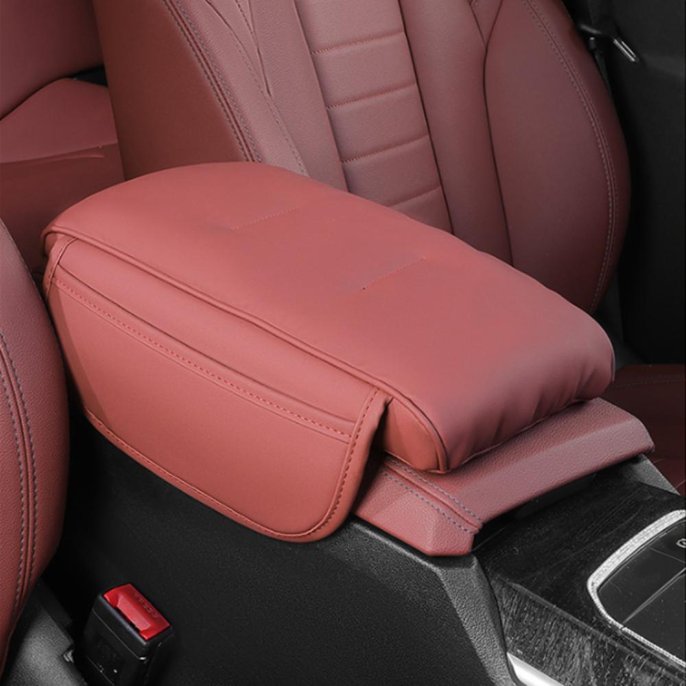 PU Leather Center Console Storage Luxury Style Armrest Pad Arm Rest Expander  Driving Comfort