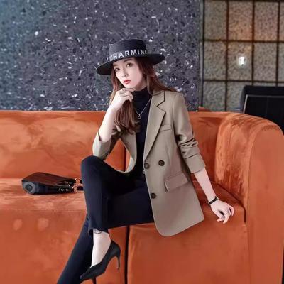 Veste de costume décontractée ample pour femme - Style coréen, Printemps & Automne 2025