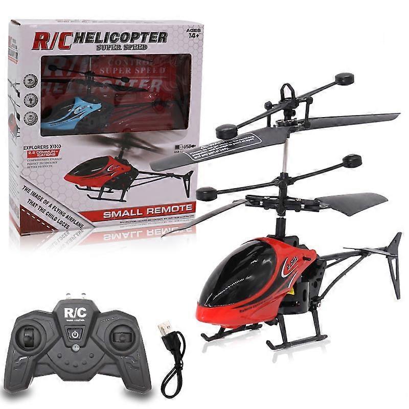 Way Remote Control Helicopter with Light Usb Charging Fall Resistant Mini