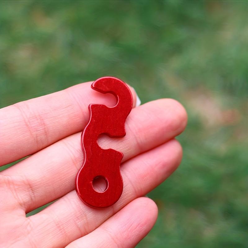 20 Pcs Shelter Tent Aluminium Alloy Wind Rope Anti-Slip Buckle Stopper