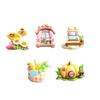 Resin Food Toy Bread DIY Hairpin & Dollhouse Ornaments Perler Beads Keychain Accessories
