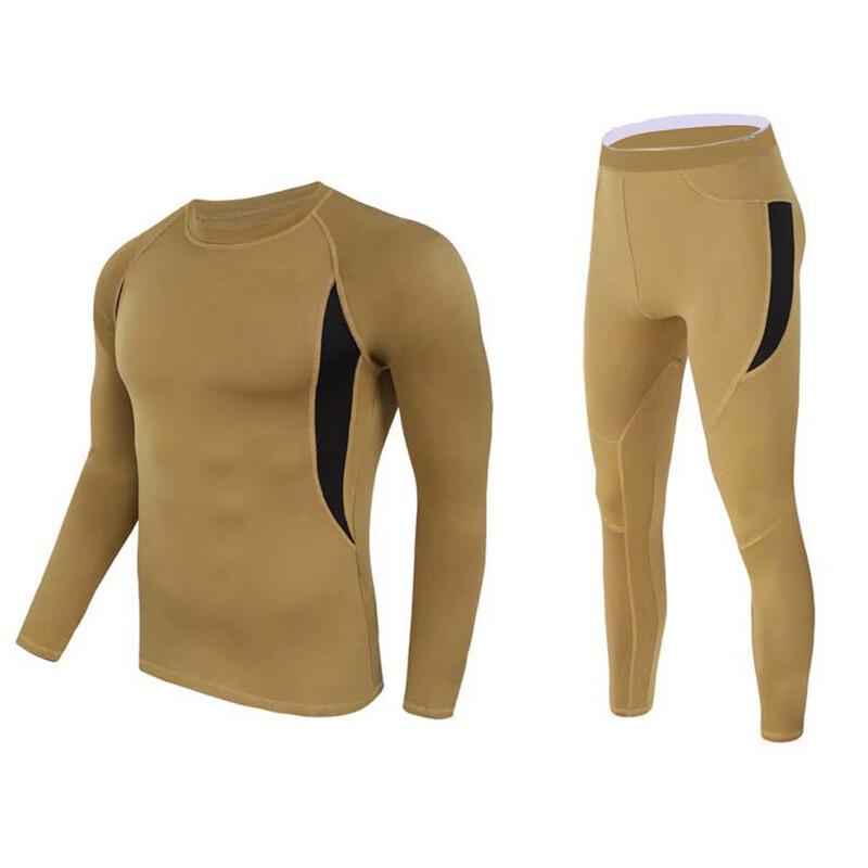 Men's Outdoor Tactical Fleece Thermal Underwear Set