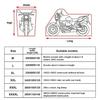 Motorcycle Cover All Season Waterproof Universal Outdoor Protection Against Dust Debris Uv Protection 210D Thick Oxford M-XXXXL