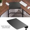 L Shaped Desk Corner Reinforcement Plate Nonrust Steel Mounting For Computer Accessories Space Optimization