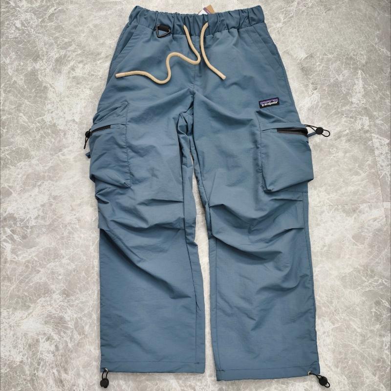 

EastRogue Уличные функциональные брюки-ветровка, водонепроницаемые дышащие плиссированные брюки-парашюты на шнурке, повседневные длинные брюки для мужчин и женщин. XXL