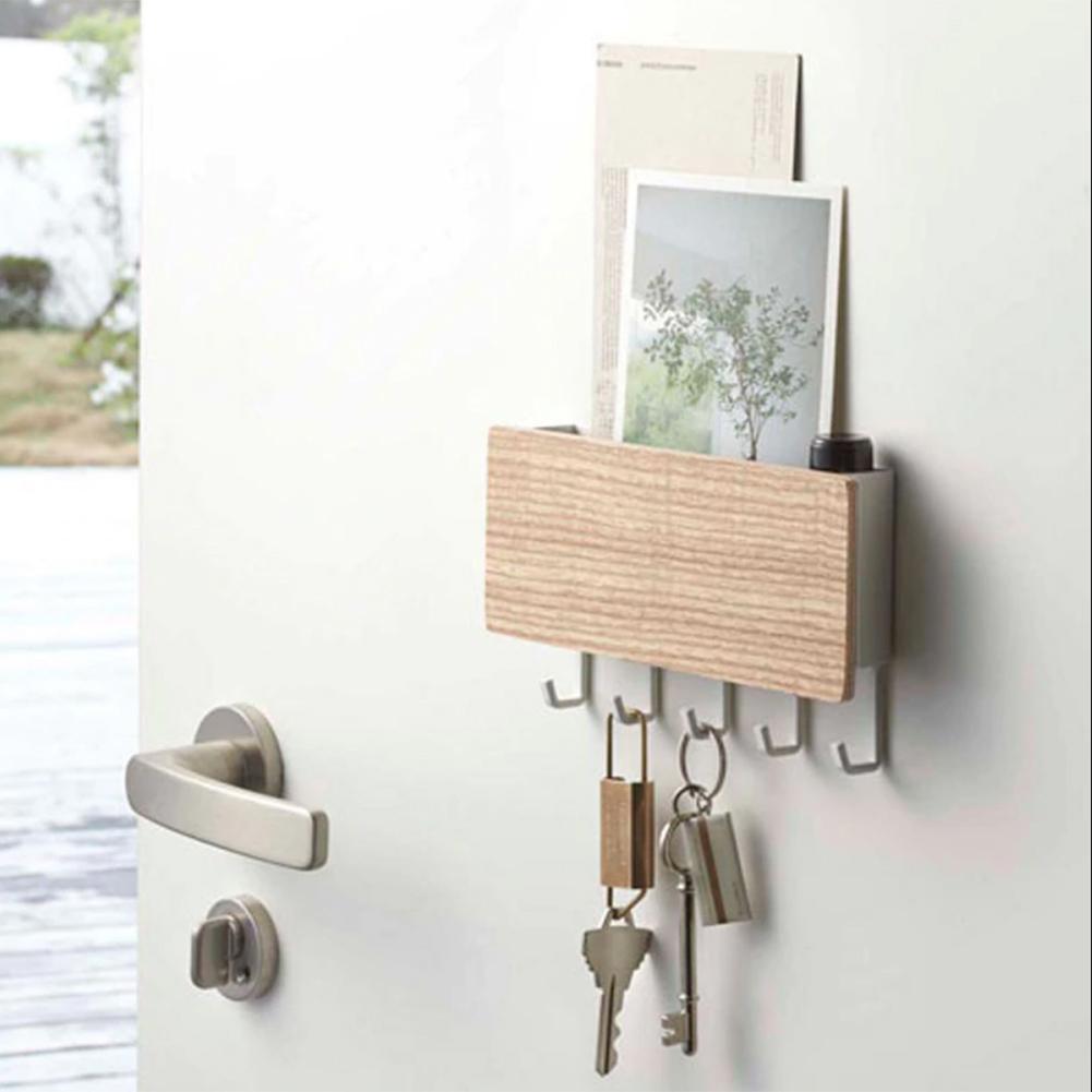 Creative Kitchen Bathroom Hanger Hook Key Rack Multifunctional Storage Boxes