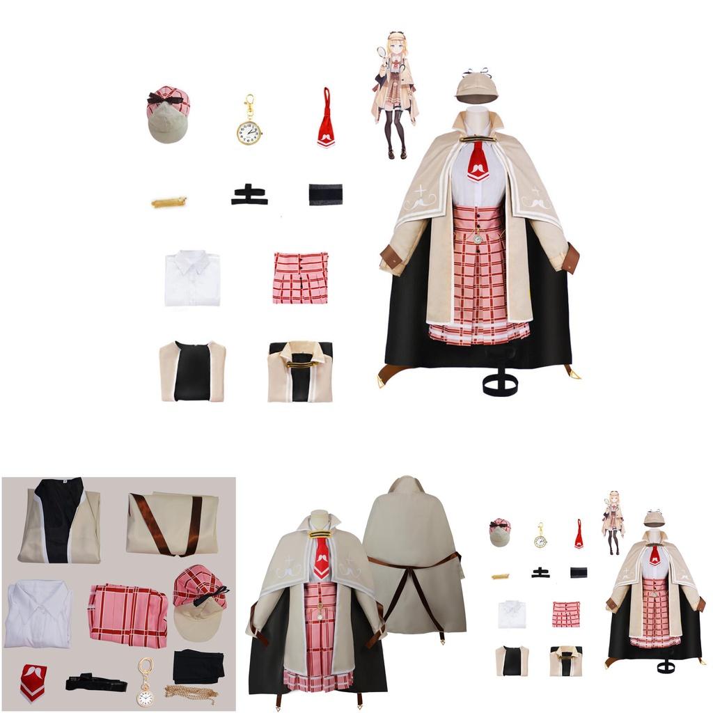 Amelia Watson Vtuber Hololive Cosplay Costume For Anime Fans In Stock