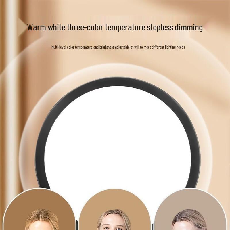 Desktop 26CM Beauty Fill Light Kit with Overhead Stand
