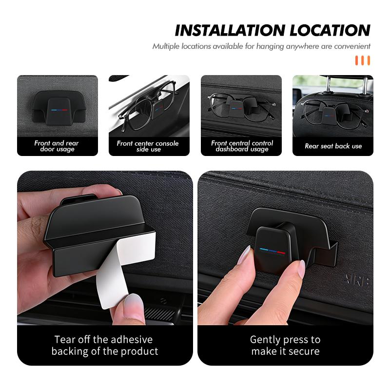 GOEQ8 Car Sunglasses Frame Anti-scratch ABS Rearview Mirror Glasses Box For BMW M E87 E30 E46 E28 E39 F18 F35 G03 F10 E93 F20