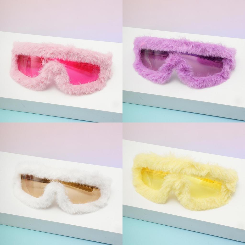 Trendy Winter Furry Decor Mirror With Pc Material And Unisex Style For Home Or Gift