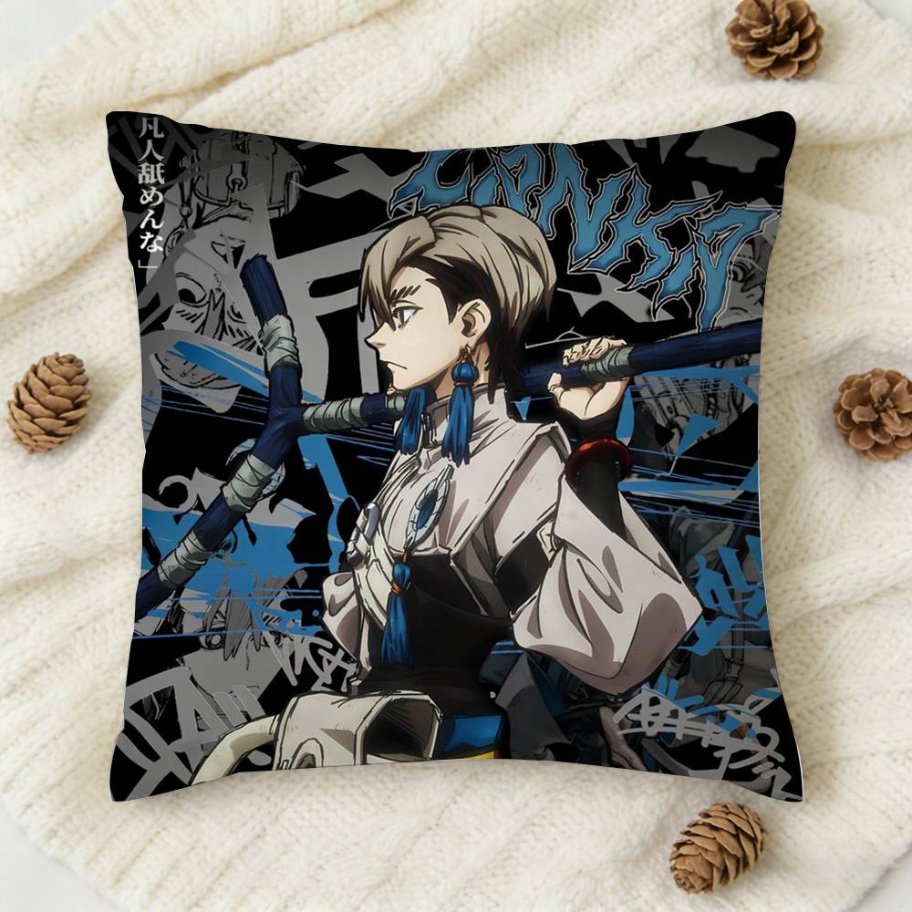 Classic Manga Anime GGachiakuta Zanka Doublesided Printed Square Decorative Cushion Cover for Sofa Living Room Home Decor
