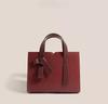 JIAERDI Sweet Cute Bow Handbag Women Retro Red Elegant Shoulder Bag Ladies Square Leather Large Capacity Crossbody Bag Chic 2025