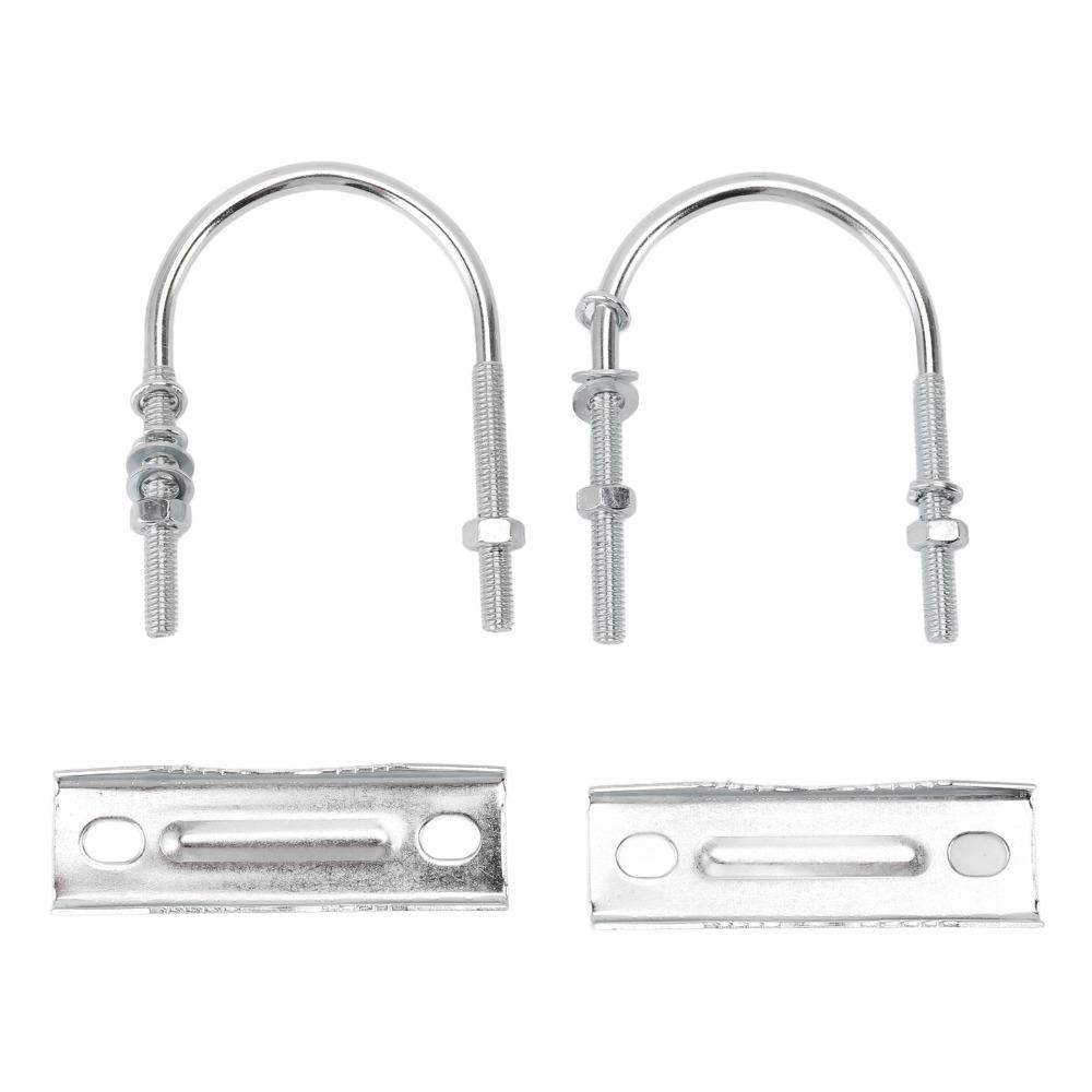 Iron Antenna Mast Clamp Kit Heavy Mast to Mast Mount Bracket Bolt Assembly U Bolts Outdoor Antenna