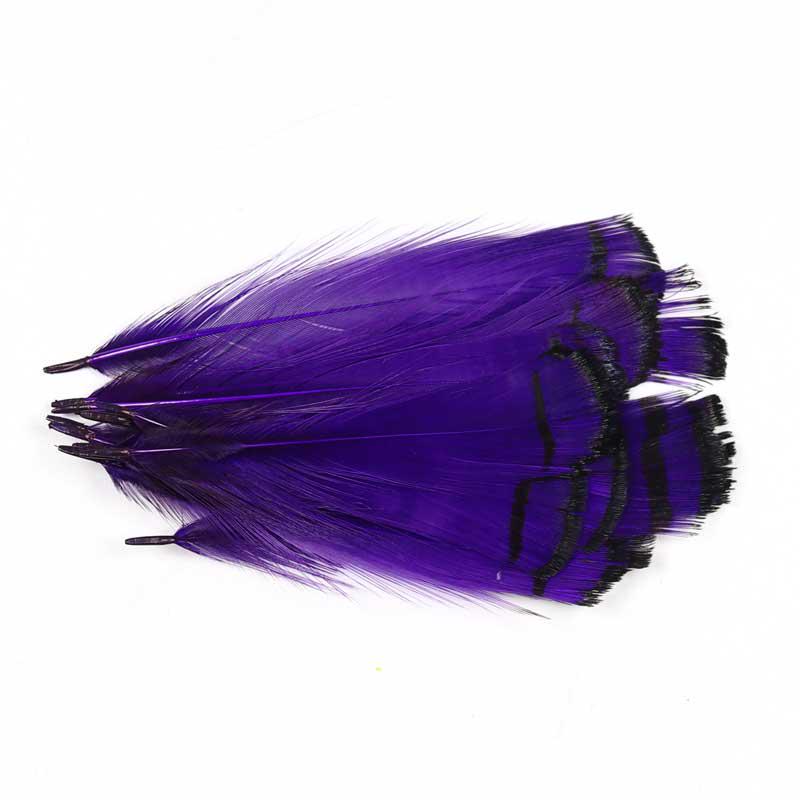 10pcs Lady Amherst Feather Tippet Nymph Wet Streamer Wing Tag Tail Fly Tying Material Salmon Steelhead Fishing Fly Tying