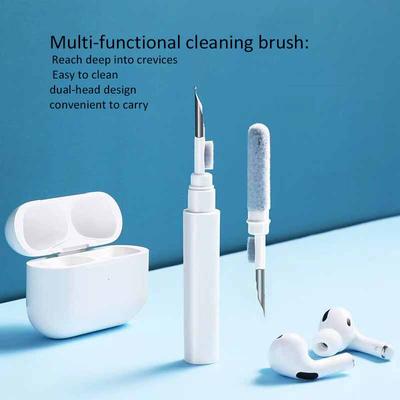 Bluetooth-Ohrhörer Reinigungsstift Multifunktions-Staubentfernungswerkzeug Ohrhörer-Reinigungsbürste für AirPods/Kopfhörer Tragbares Hygienisches Zubehörset