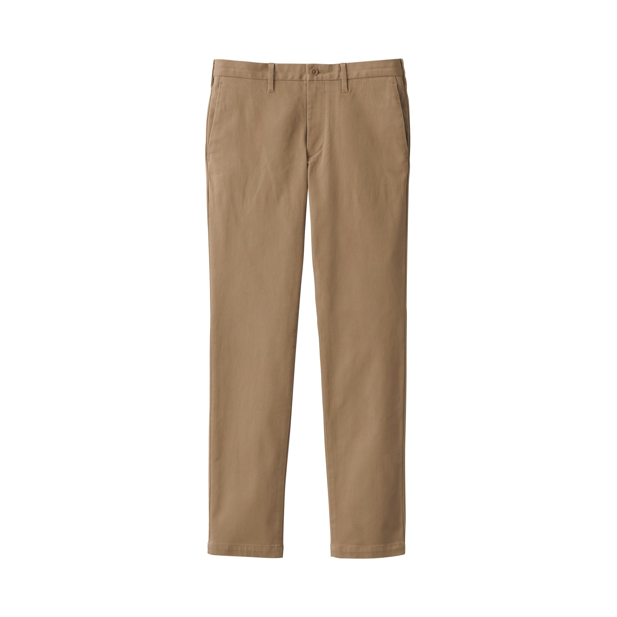 

MUJI Men s Warm Cotton Brushed Chino Slim Pants, Dark Beige, Size 82, AE0XZA4A