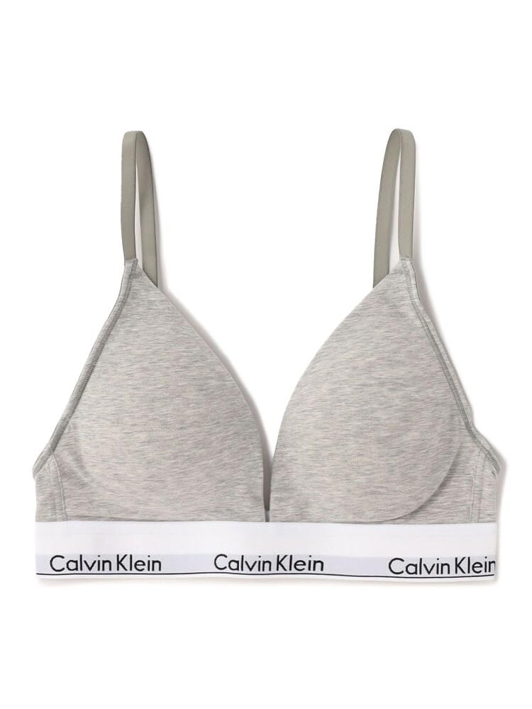 Calvin Klein MODERN COTTON bralette with size XS padding, grey, [Used] серый