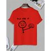 PLZ USE IT Brain Cartoon Printed Men's T-Shirt Crew Neck Fun Short Sleeve TShirt Graphic Unisex Cotton Tshirts Casual Summer Top
