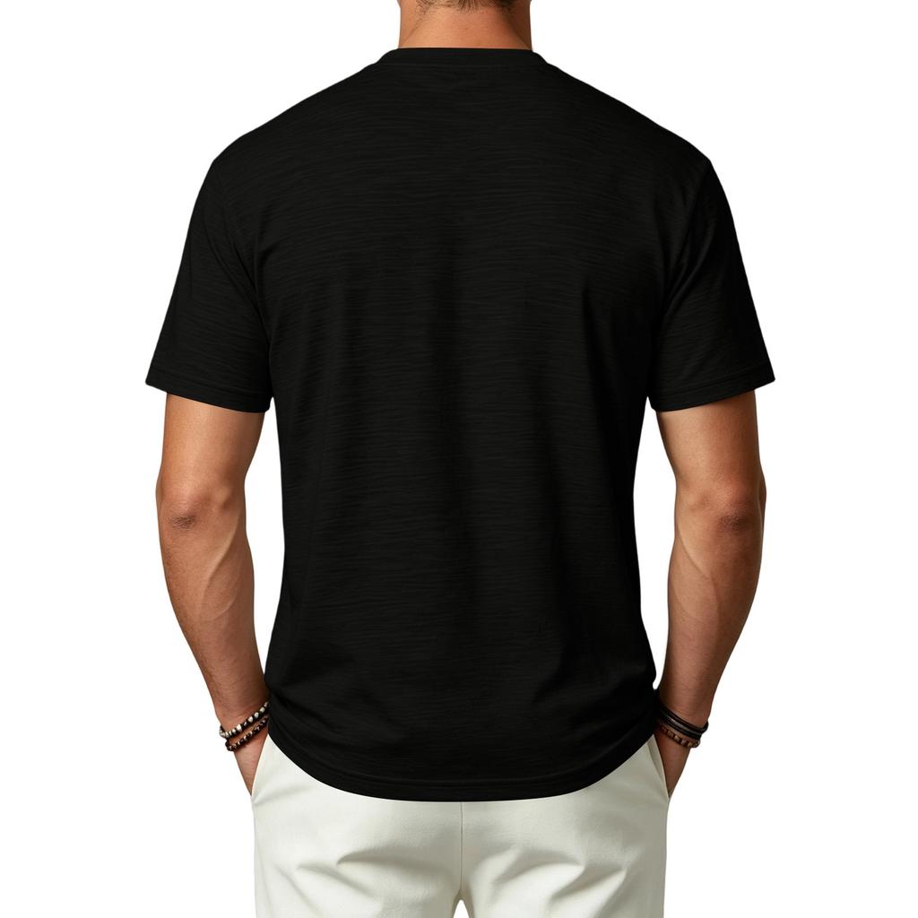 Men's V-Neck Short Sleeve T-Shirt - Quick Dry Breathable Color Tee, Wicking Athletic Undershirt, Casual Fit, Multiple Colors