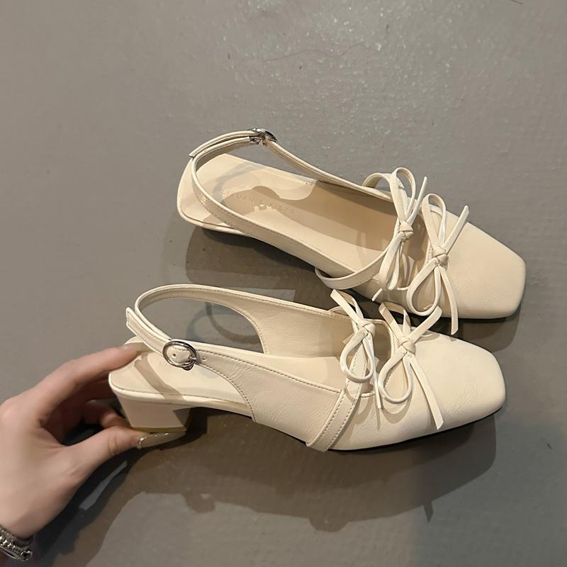 

Новые женские туфли-лодочки с квадратным носком, слипоны, плоская подошва, балетки с двойным бантом, туфли принцессы для девочек, кожаные туфли, весенние zapatos mujer 35 бежевый