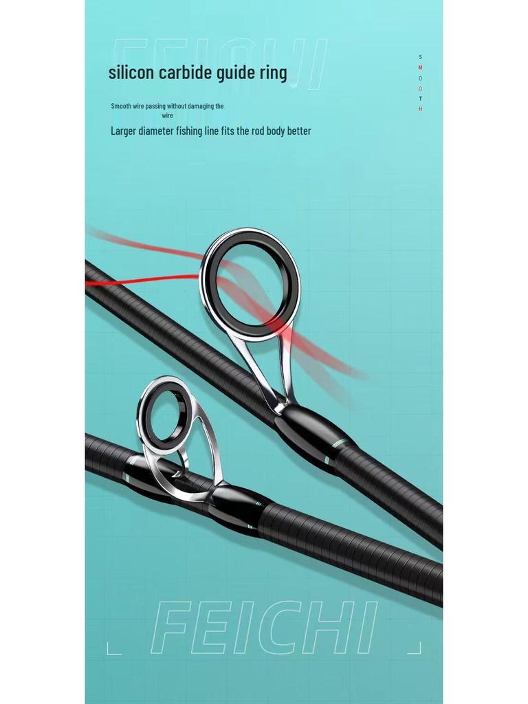 Complete Long Cast Sea Fishing Rod Set with Anti-Explosion Line and Spinning Reel for Beginners - Straight Handle Design.