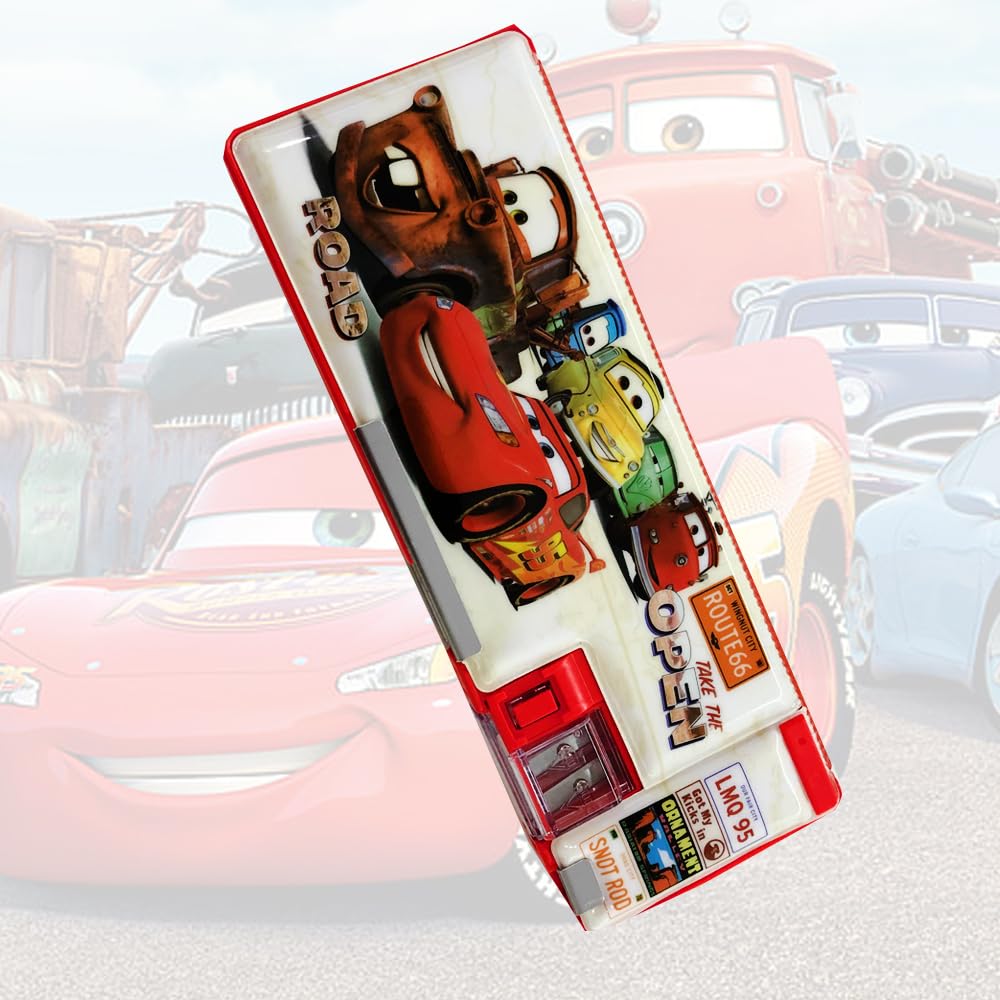RSINC Magnetic Cars Pencil Box for Kids – E| Durable, Functional, and  Playful Stationery Organizer | V