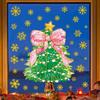 Christmas Decorations Holiday Party Decoration Window Stickers Pvc Static Stickers Window Decorations