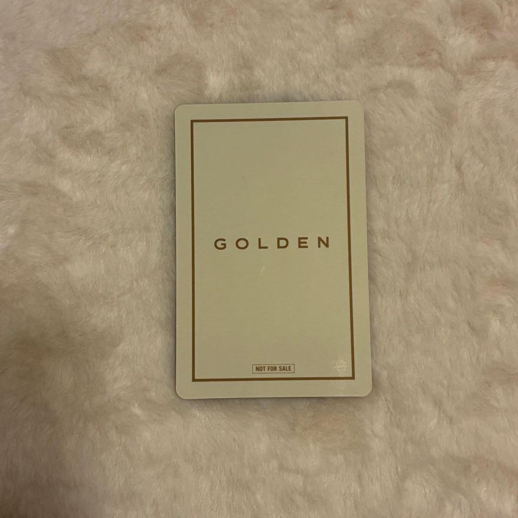 [USED] BTS Jungkook Golden Universal Studios Japan Lucky Drop Trading Card