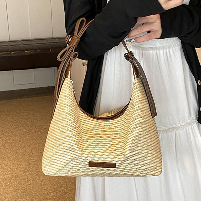 Retro Fabric Feminine Bag Niche Shoulder Bag Casual Patchwork Versatile Square Crossbody Bag  Trend New