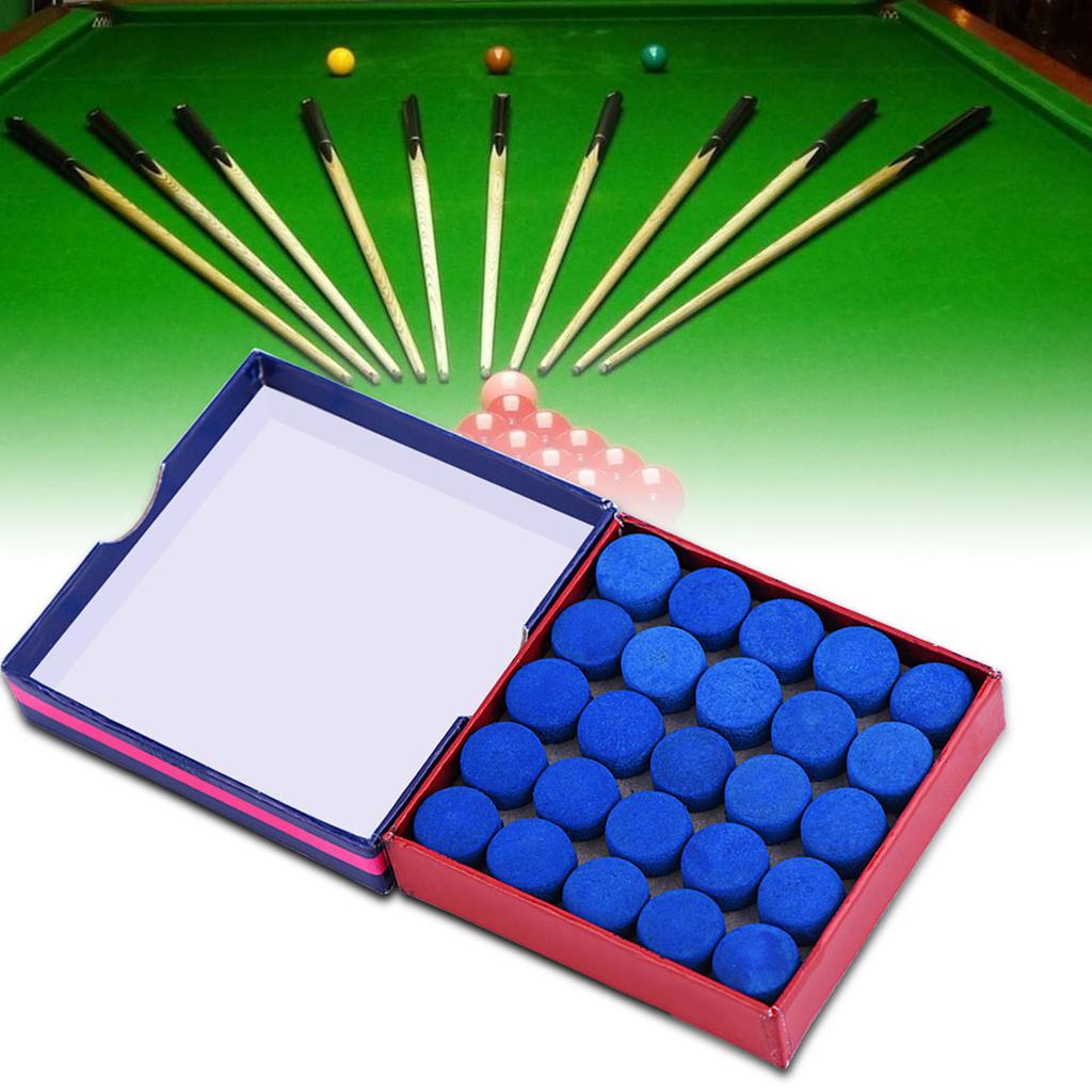 Billiards Cue Tips Lot Blue Glue On Single Layer Billiards Pool Snooker Cue Tips