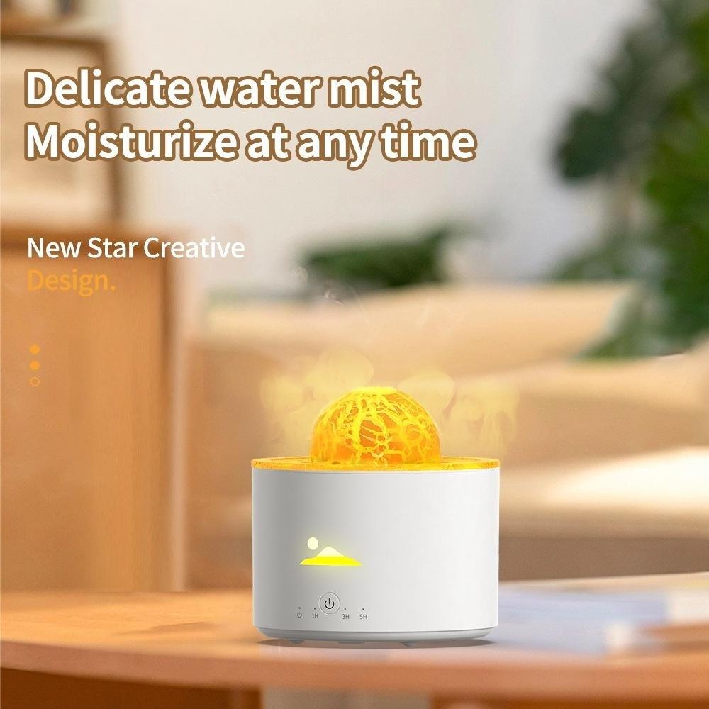230ml Flame Planet zvlhčovač vzduchu USB ultrazvukový difuzér s aroma studenou vodou pro domácí aromaterapii difuzér esenciálních olejů