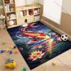 Multiple sizes Koi under moonlight water lilies Carpet for Living Room Bedroom Home Decor Rug Non-slip Floor Mat Luxury Gift