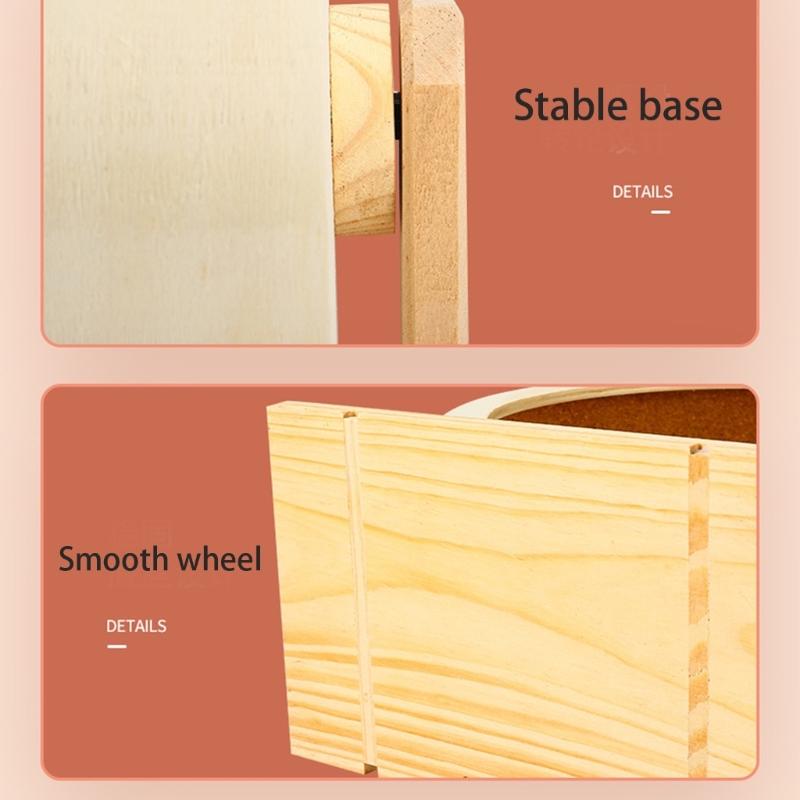 Křeček Běžecké kolečko Tiché Dřevěné Cvičební Váleček Hračka pro Malého Mazlíčka Fitness Zdraví Aktivita Kolečko pro Malé Zvíře