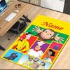 Custom Name Curious George Printed Carpet, for Office Chair Living Room Bedroom Kitchen Room Decor Gifts.