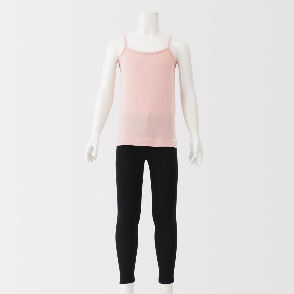 MUJI Smooth Cotton Camisole for Light Size 110 Kids' (Innerwear) Girls, FF0P1A6S, Pink,