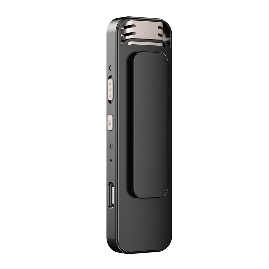 Back Clip Digital Audio Voice Recorder, 360 Degrees  Dual Microphone Surround Recording, Voice Activation, HD Audio,