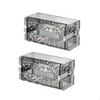 Suction Holder Tissue Holder, Wall Mount Dispenser Box, NoDrill Bathroom Organizer Clear Gray 1pc