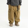 2025 New Boys' Fleece-Lined Outdoor Winter Hiking Pants - Warm Casual Baby Pants
